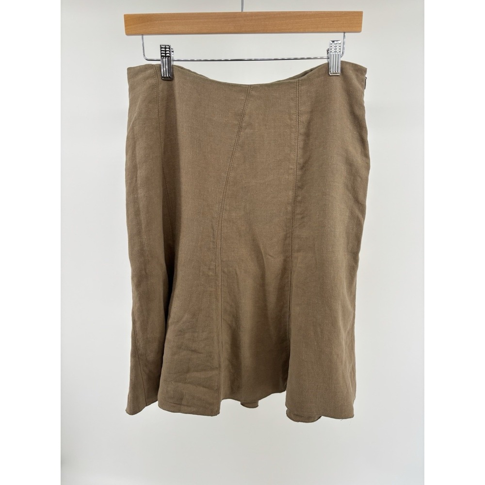 Gunex Skirt Womens 10 100% True Hemp Made in Italy Old Money Classic Chic Preppy